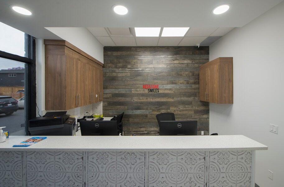 Welcoming Reception Area | Redstone Smiles Dental | General and Family Dentist | NE Calgary