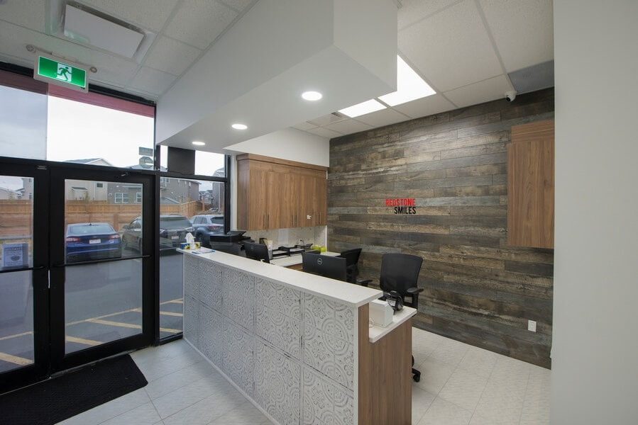 Warm and Welcoming Reception Area | Redstone Smiles Dental | General and Family Dentist | NE Calgary