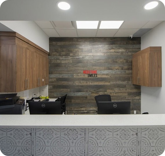 Welcoming Reception Area | Redstone Smiles Dental | General and Family Dentist | NE Calgary