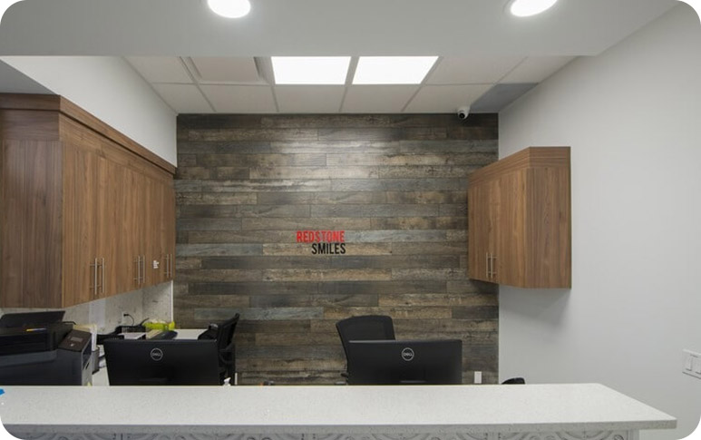 Reception Area | Redstone Smiles Dental | General and Family Dentist | NE Calgary